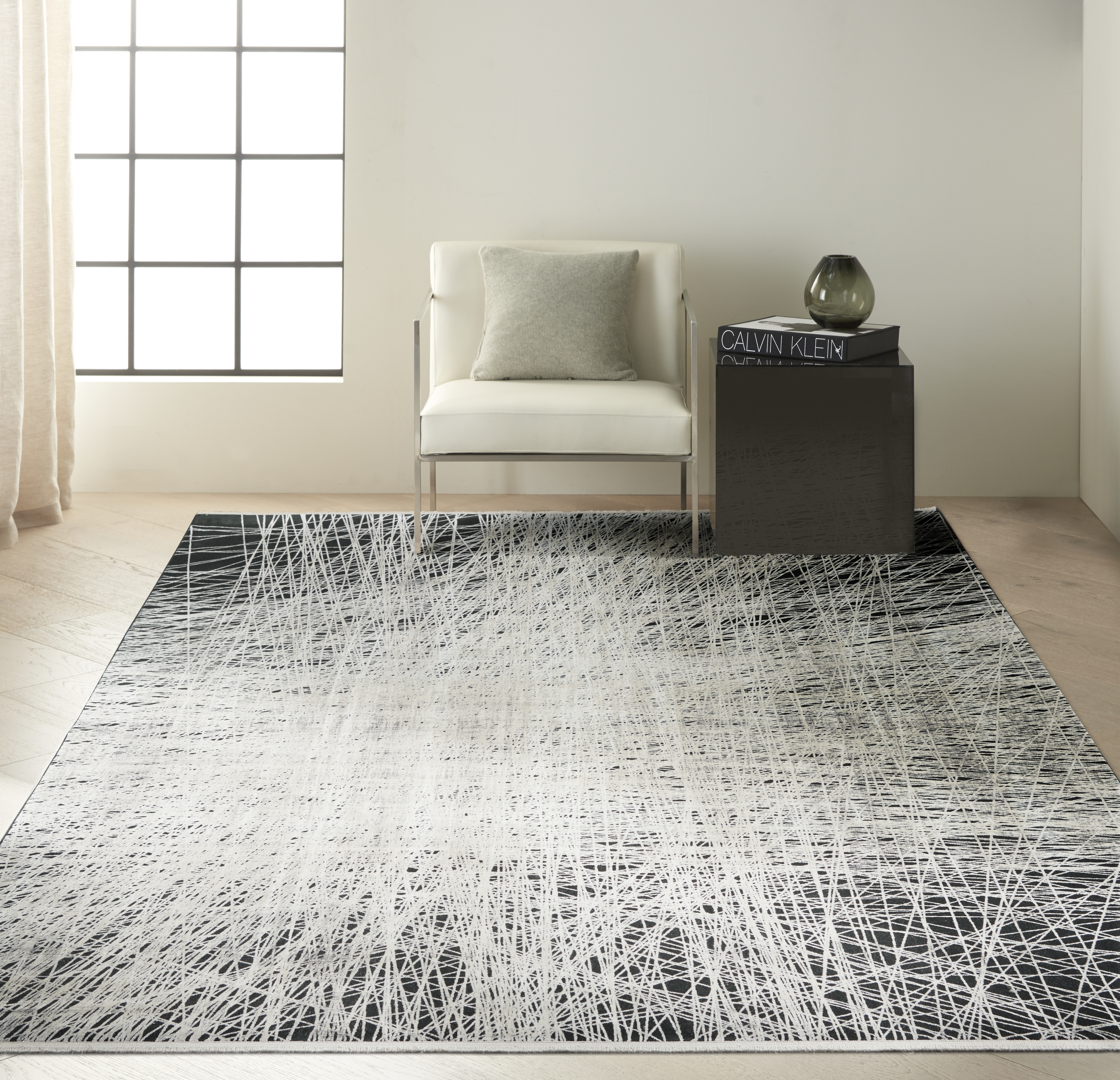 Calvin Klein Balian CK56 Black Silver Rug