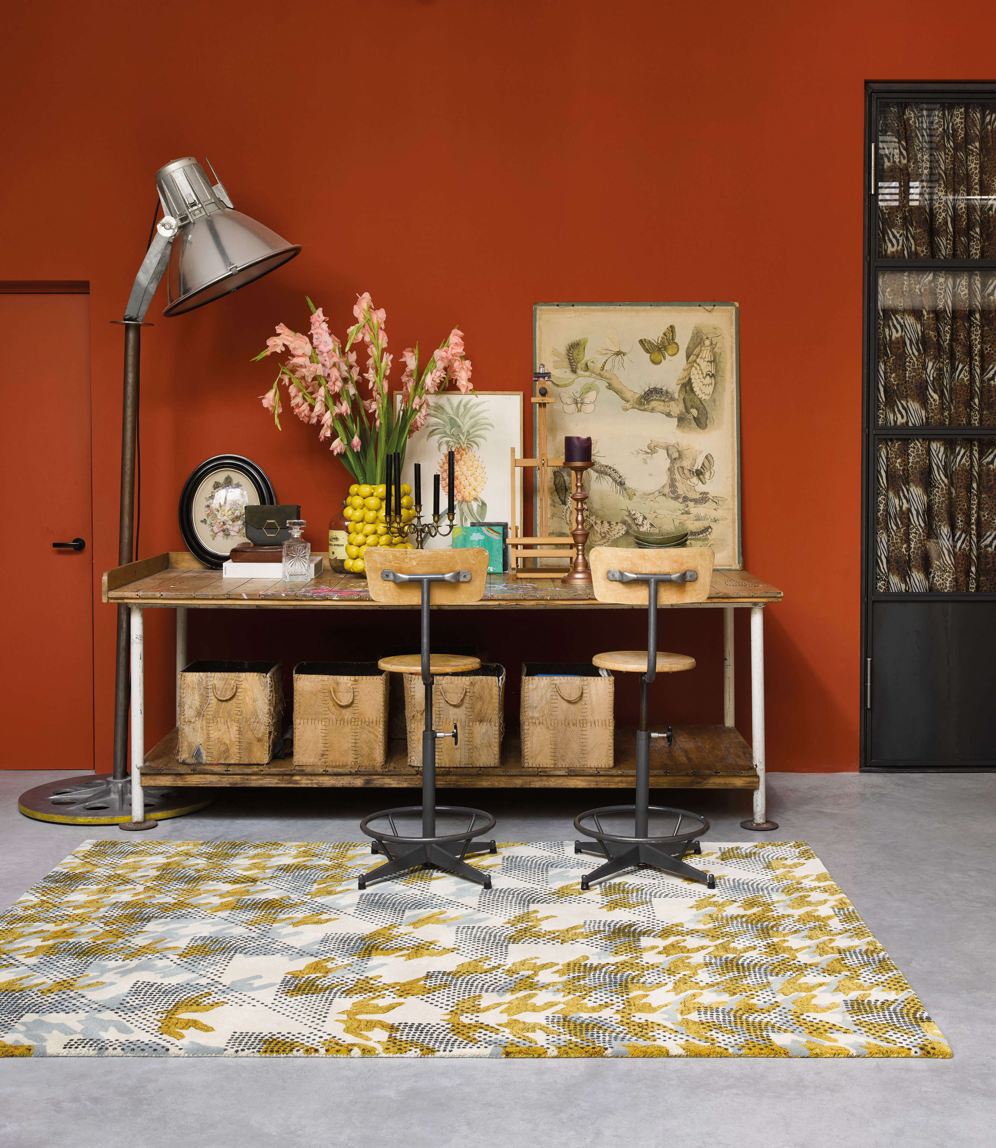 Ivory Atlas Rug Ochre