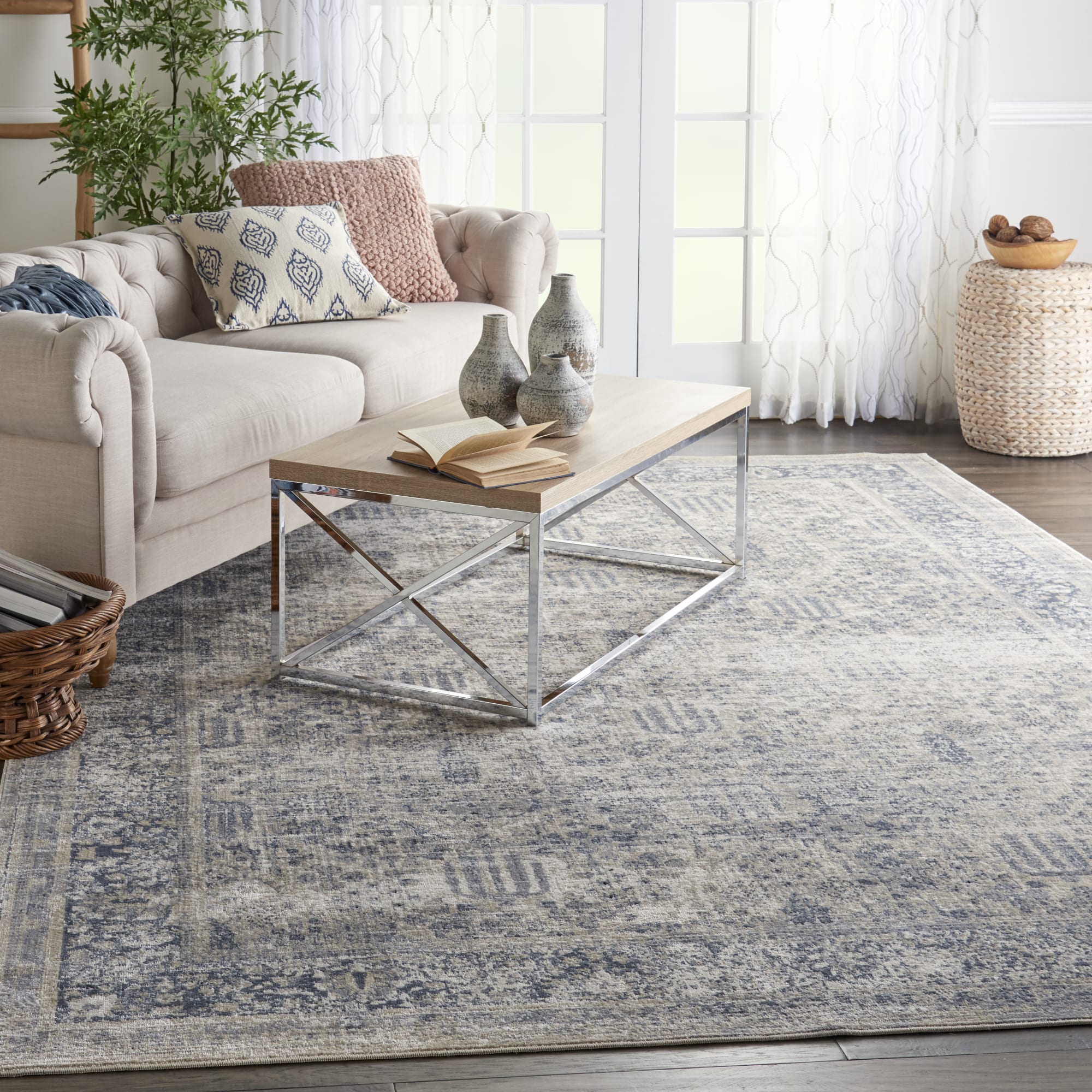 Malta Rug MAI12 Ivory Blue