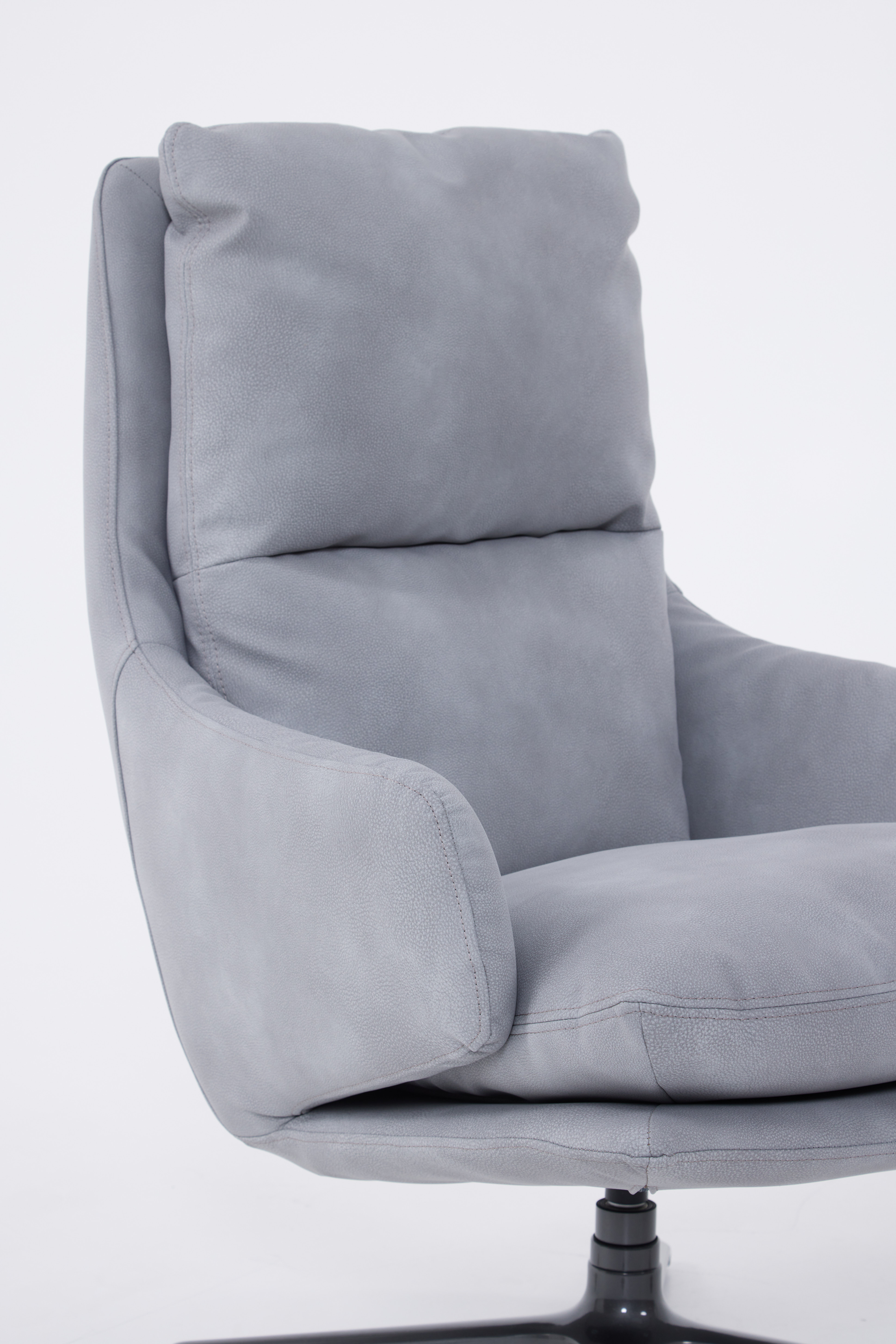 Compton Swivel Chair Silver