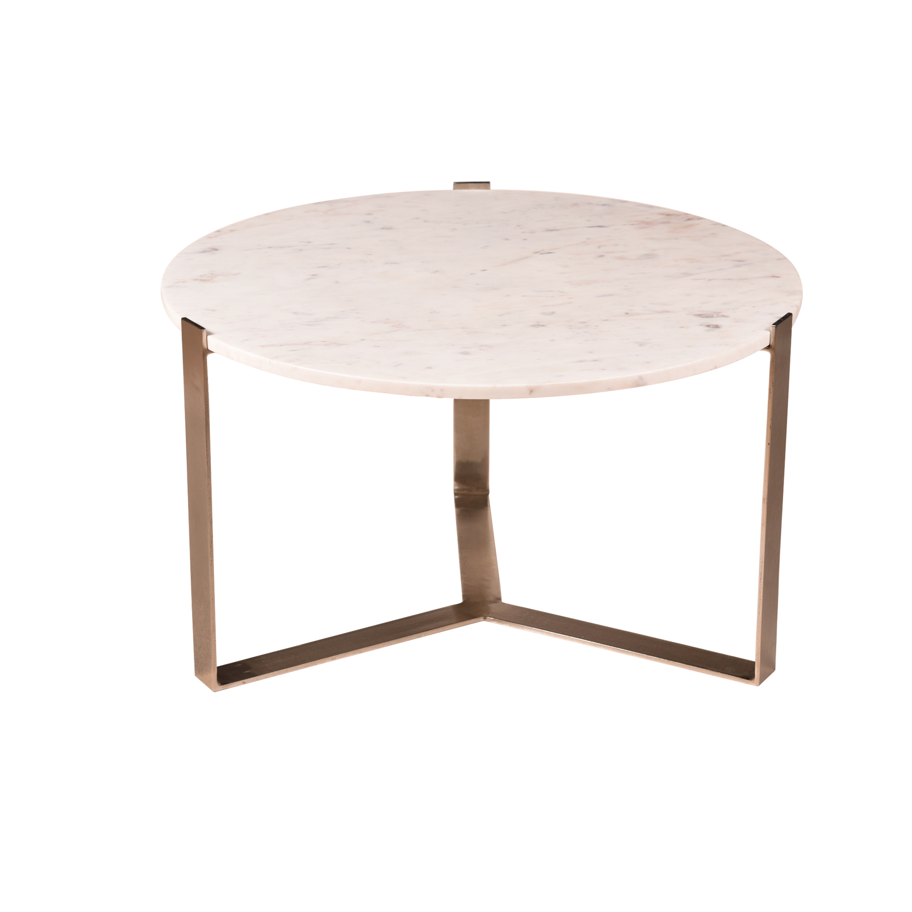 Nola Nikkel and Marble Coffee Table