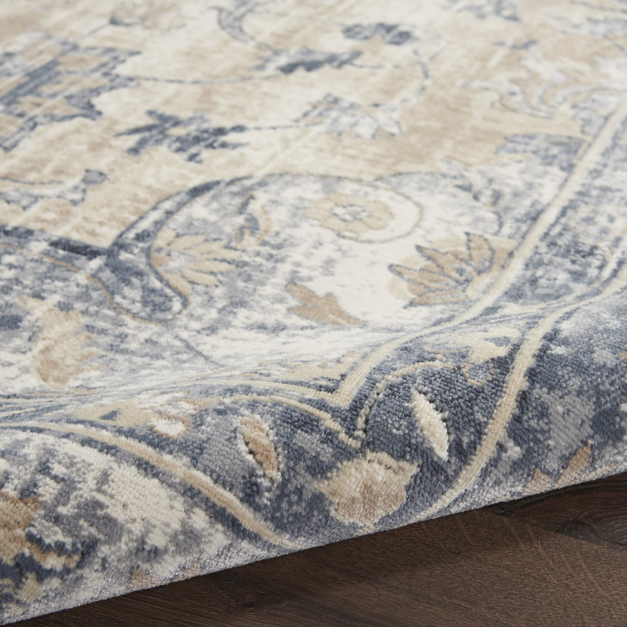 Malta Rug MAI13 Blue Ivory