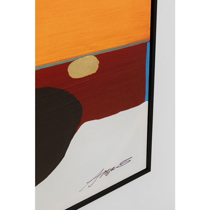 Orange Abstract Shapes Picture