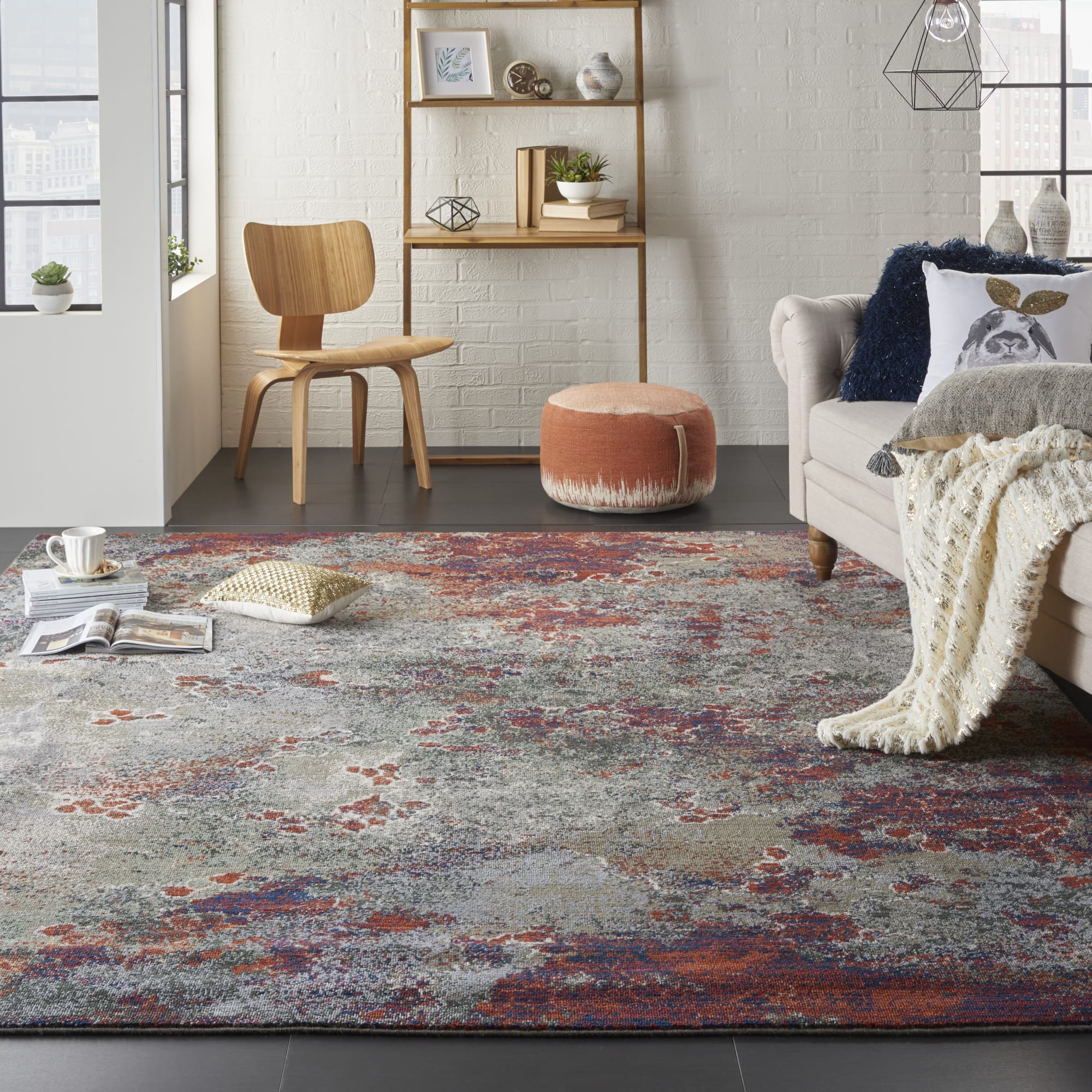 Artworks ATW02 Seafoam Brick Rug