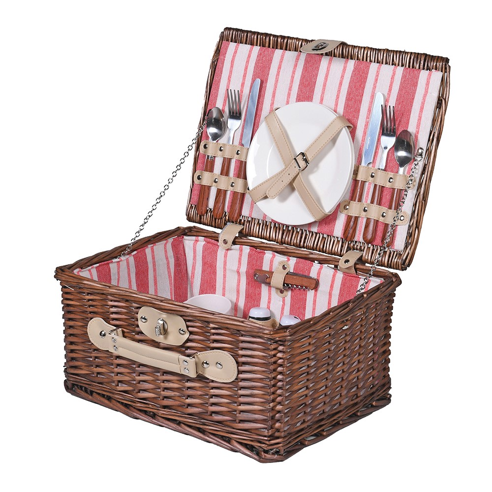 Striped Lining Picnic Basket