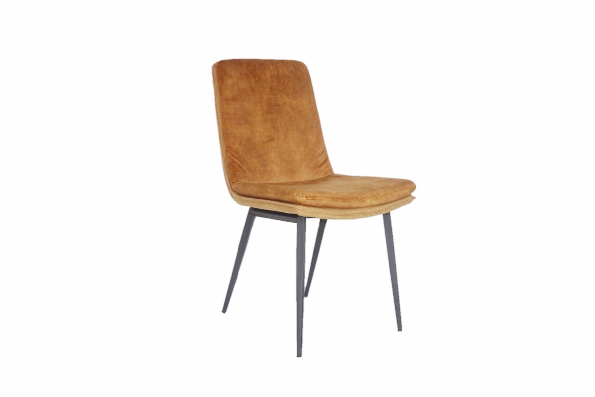 Toby Mustard Velvet Dining Chair