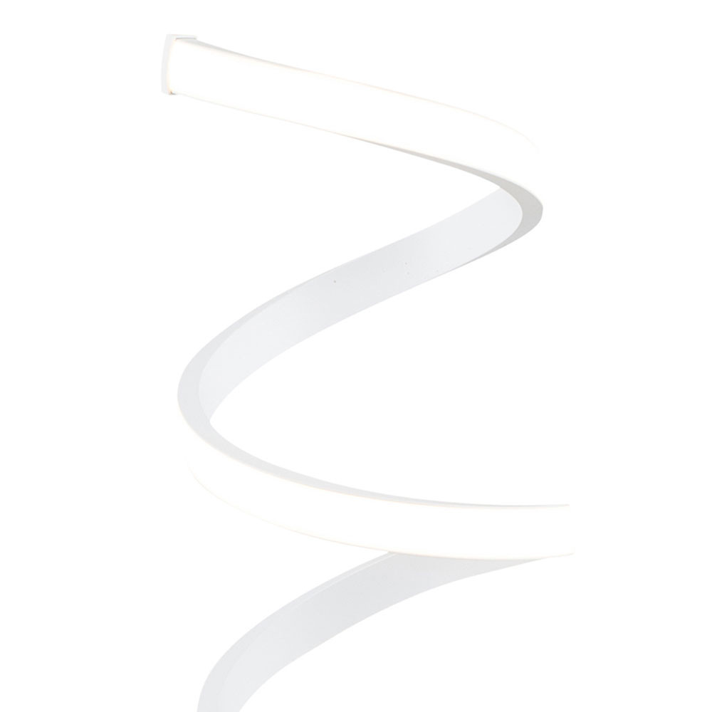 Solaris White Spiral Table Lamp
