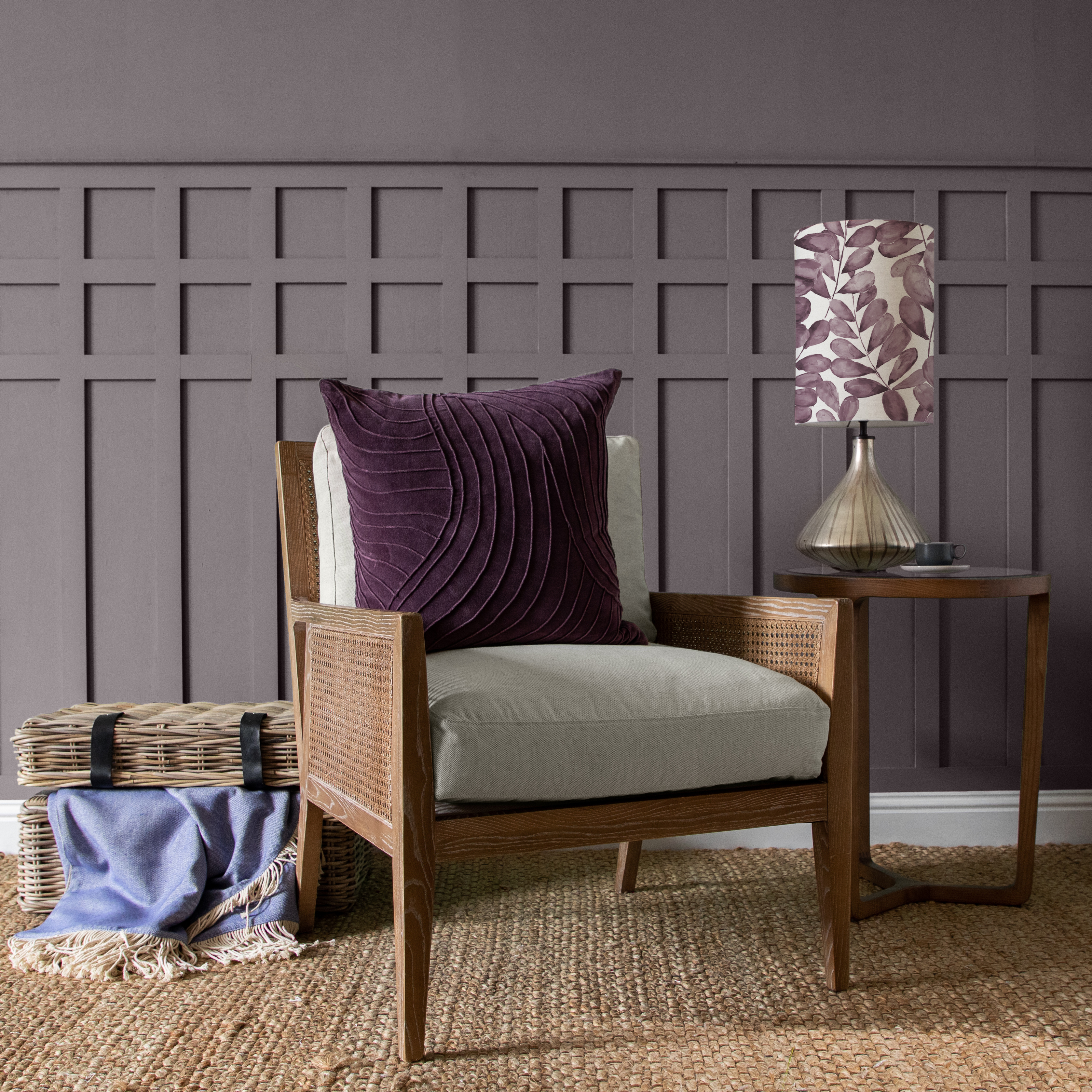 Waterfall Plum Cushion