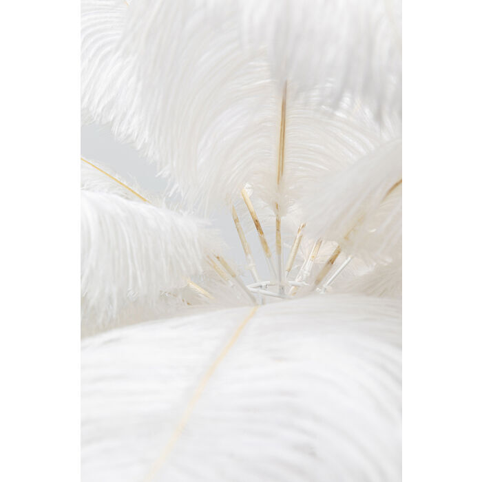 Palm White Feather Table Lamp