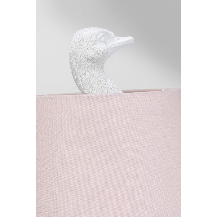 White Ostrich Table Lamp