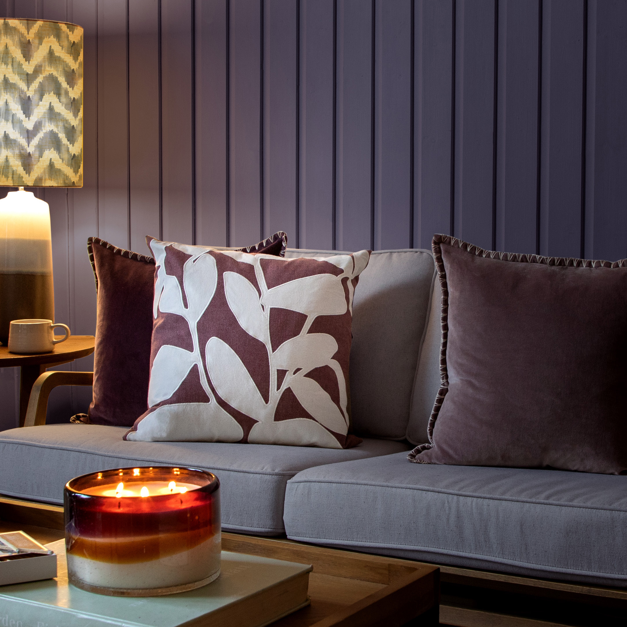Birch Mauve Cushion
