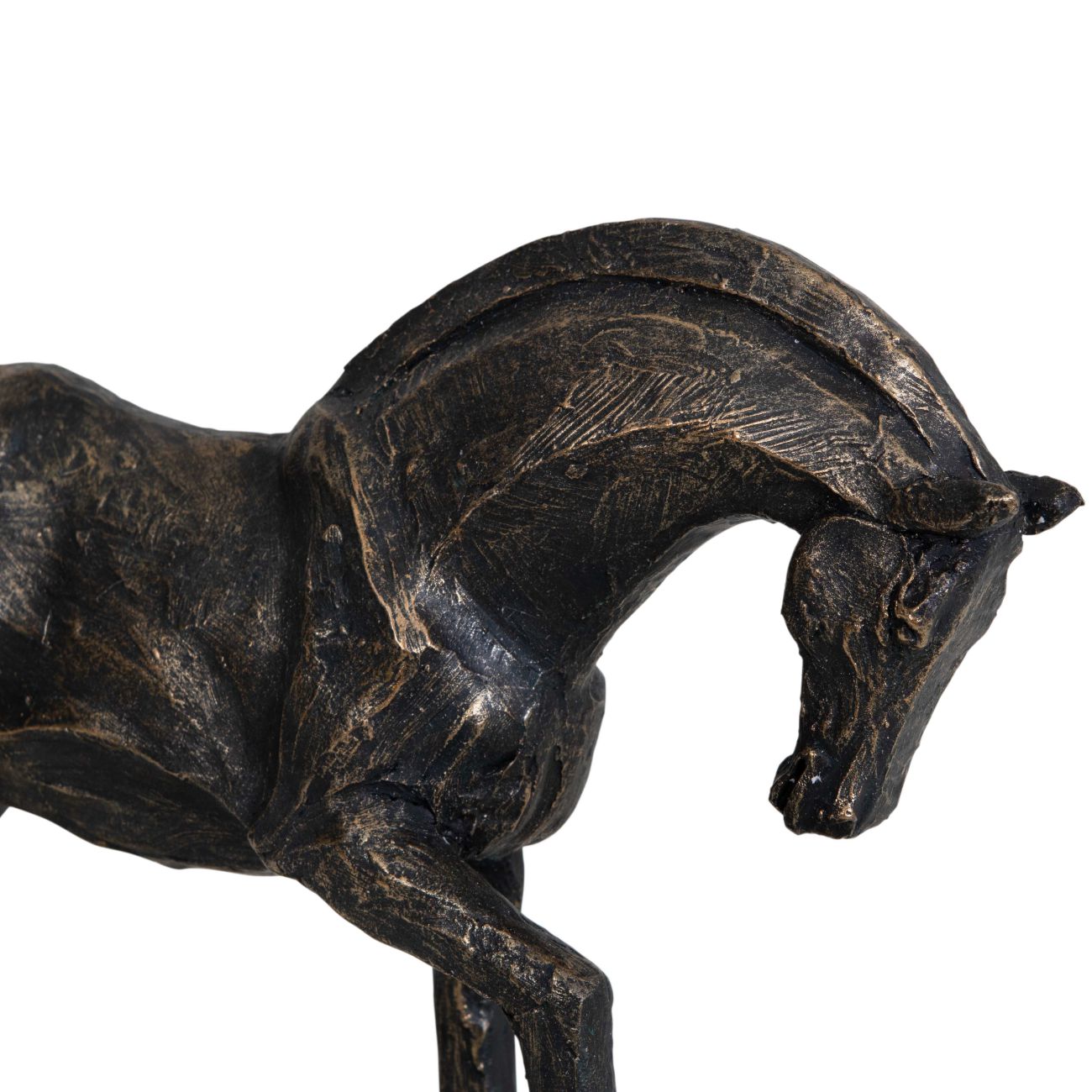 Cubist Bronze Horse Sculpture