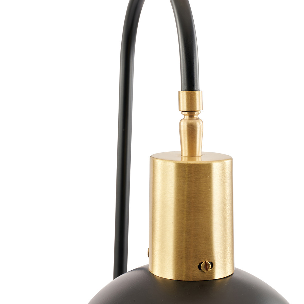 Mayfair Matte Black Domed Table Lamp
