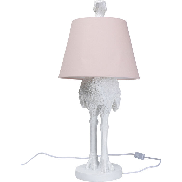 White Ostrich Table Lamp