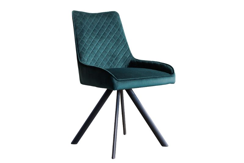 Ford 140cm Ext. Dining Table with 155cm Bench and 2 Green Pero Dining Chairs - Bundle Deal