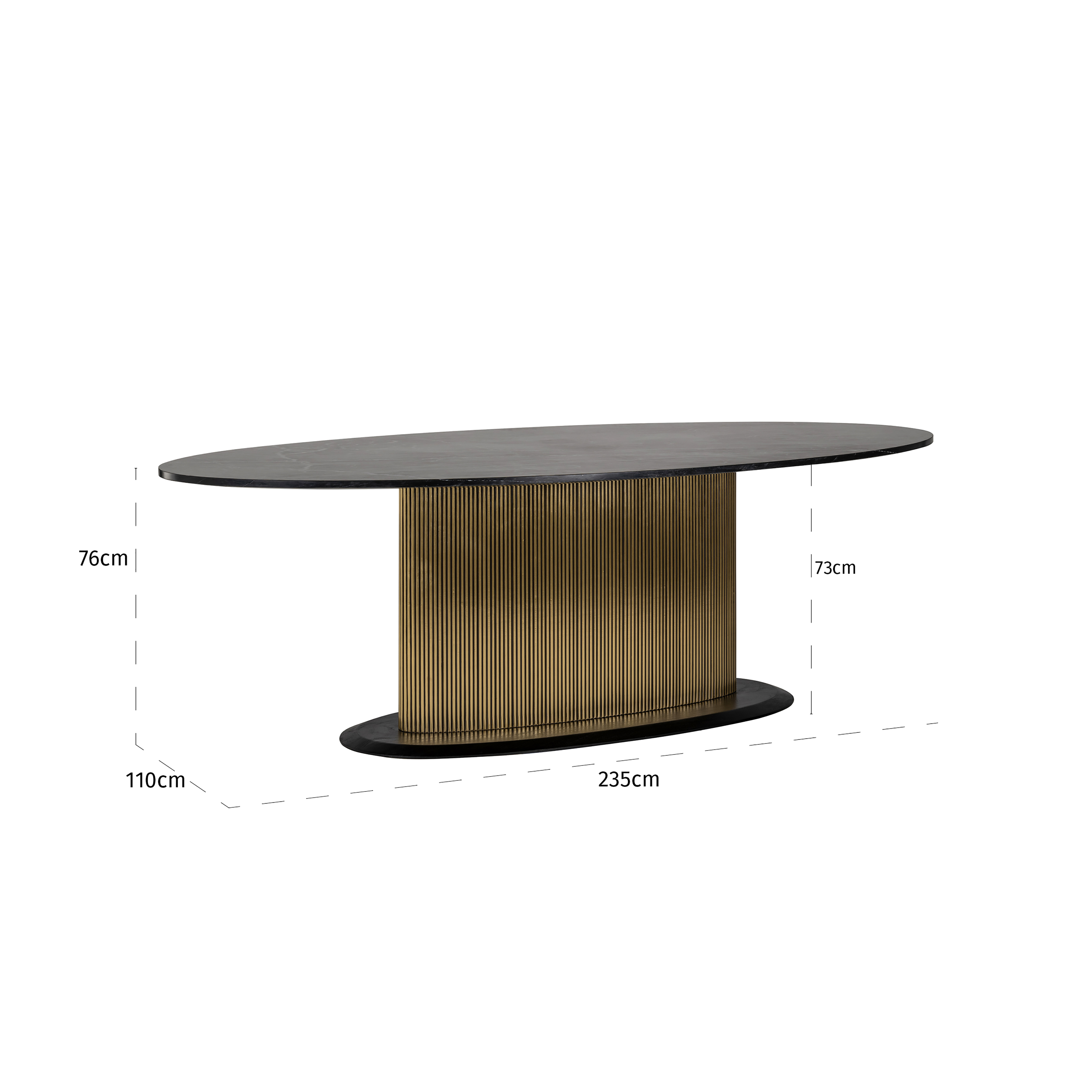 Ironville Oval Dining Table