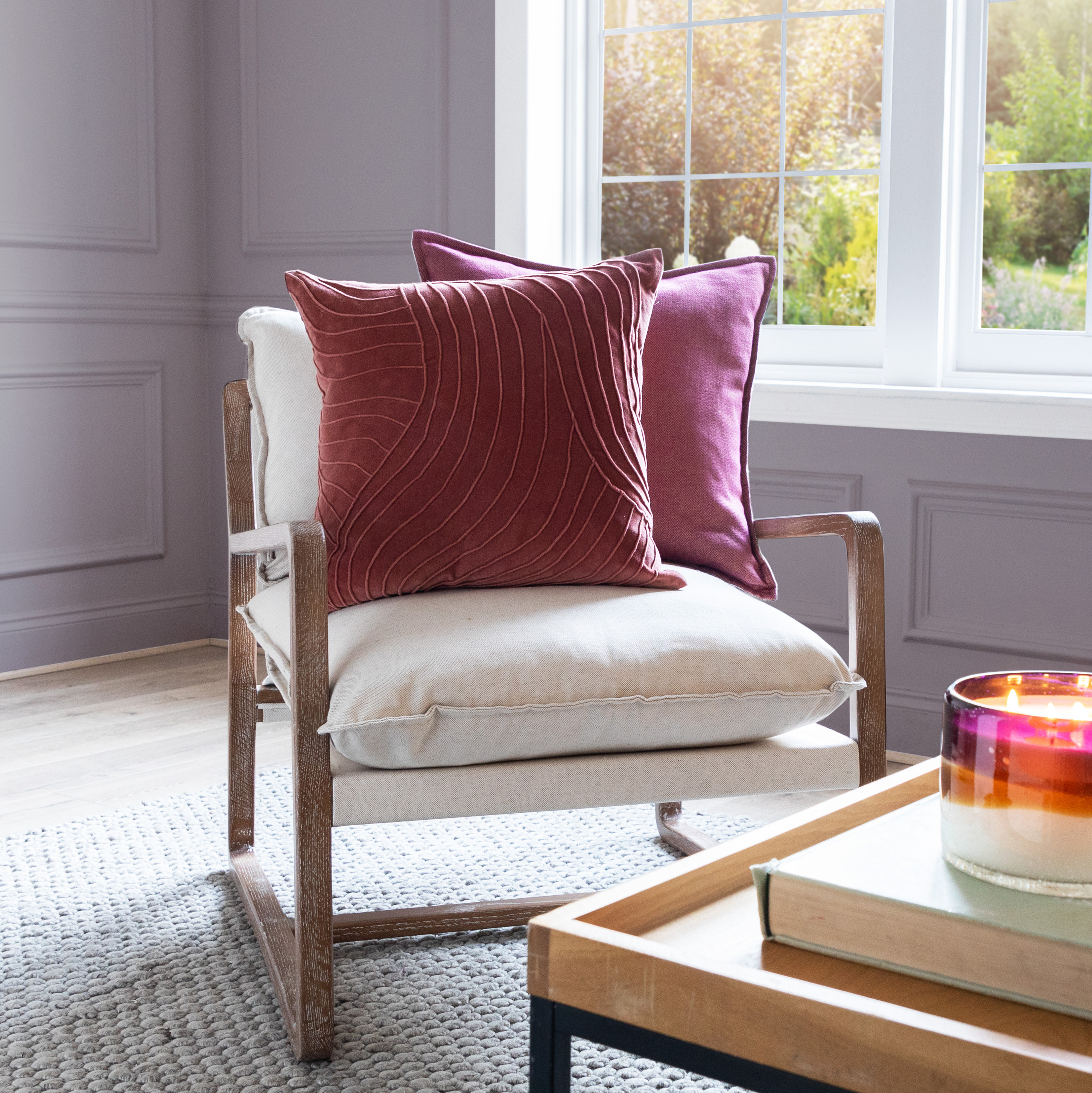 Waterfall Persimmon Cushion