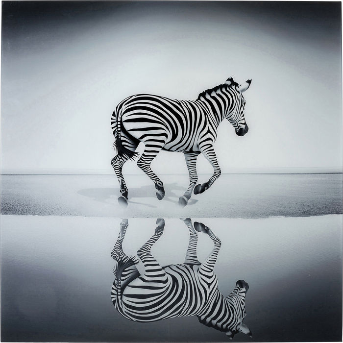 Glass Savanne Zebra Picture
