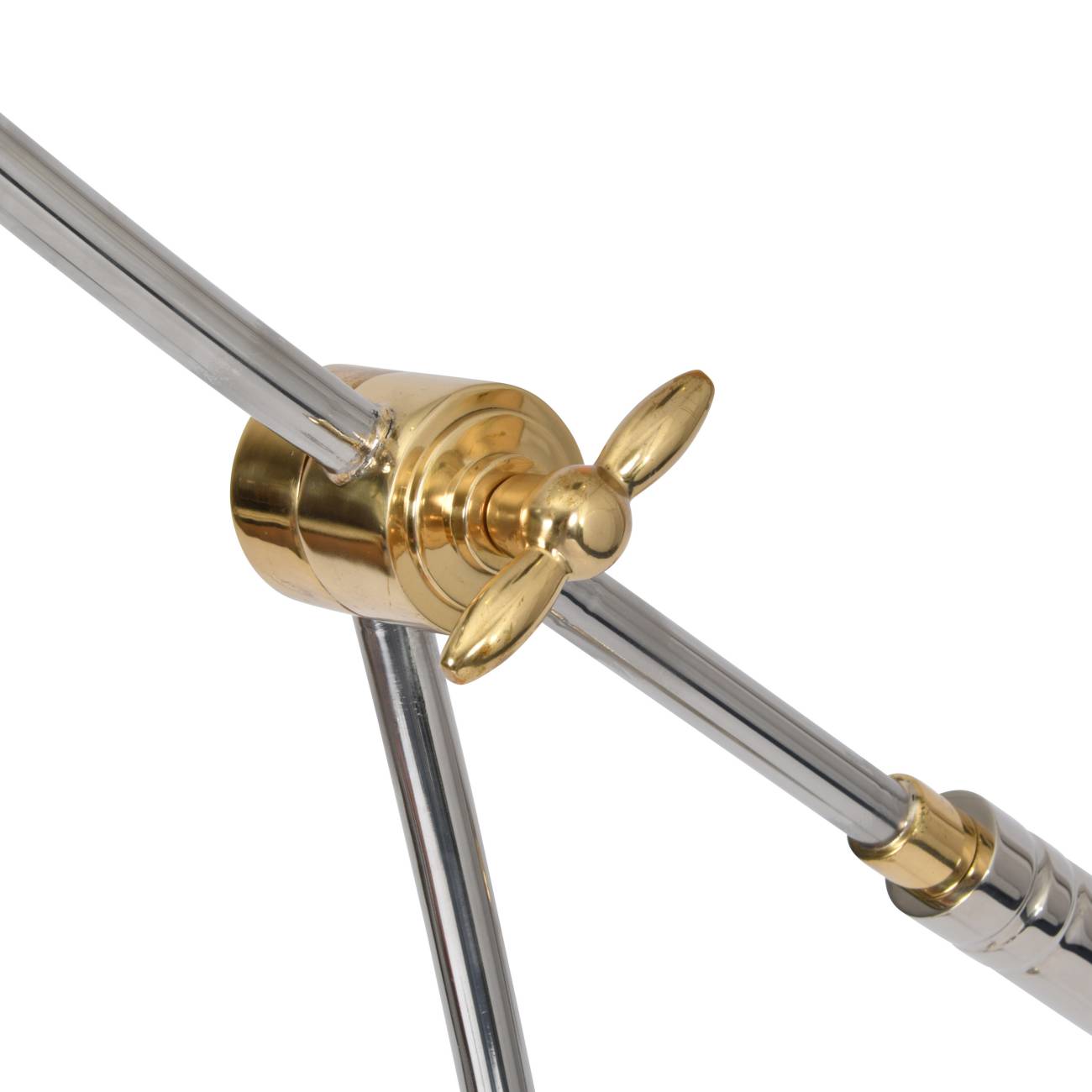 Haku Brass and Steel Adjustable Floor Lamp
