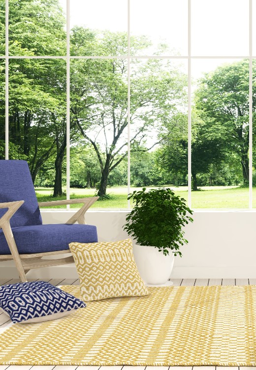 Natural Weaves Mustard Rug