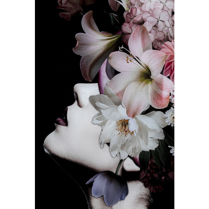 Flowery Beauty Glass Picture