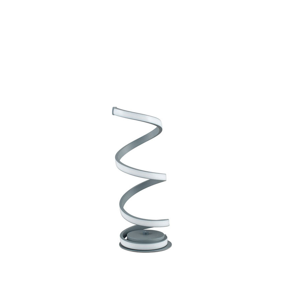 Solaris Grey Spiral Table Lamp