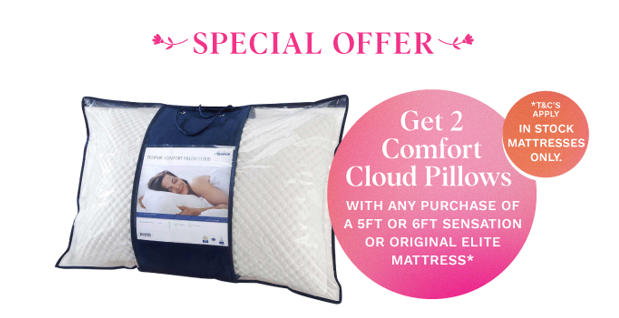  2 Free Comfort Cloud Pillows