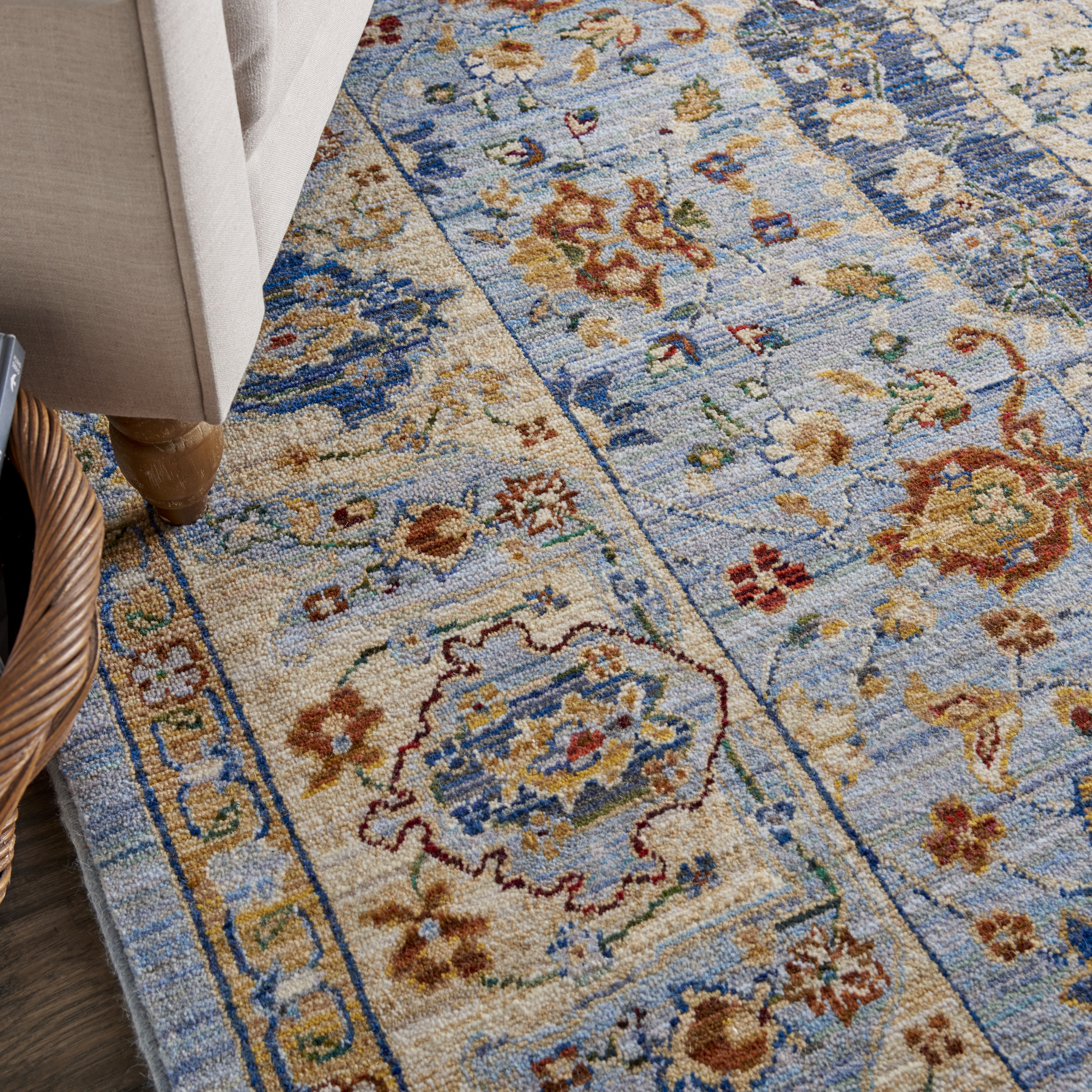 Majestic Light Blue Rug