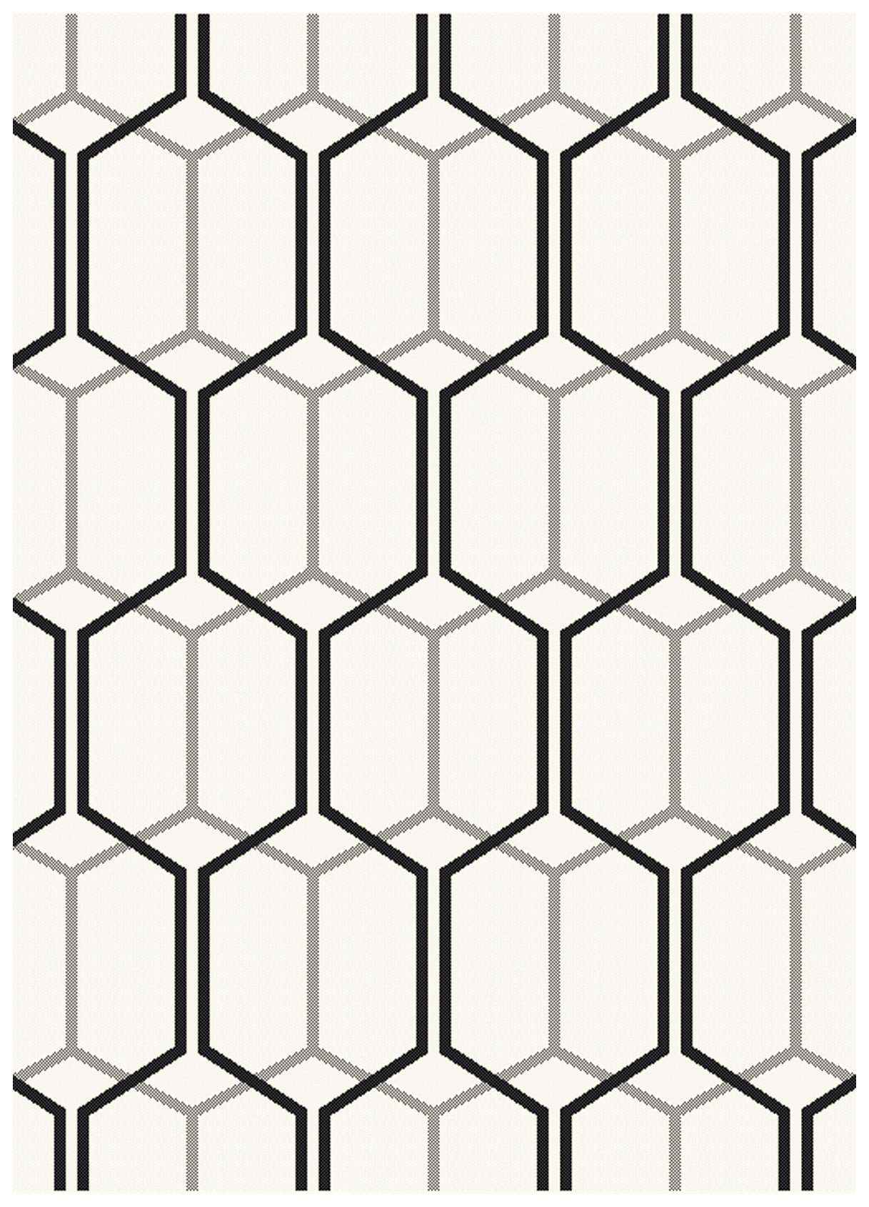 EL Ivory Geo Rug 160x230cm