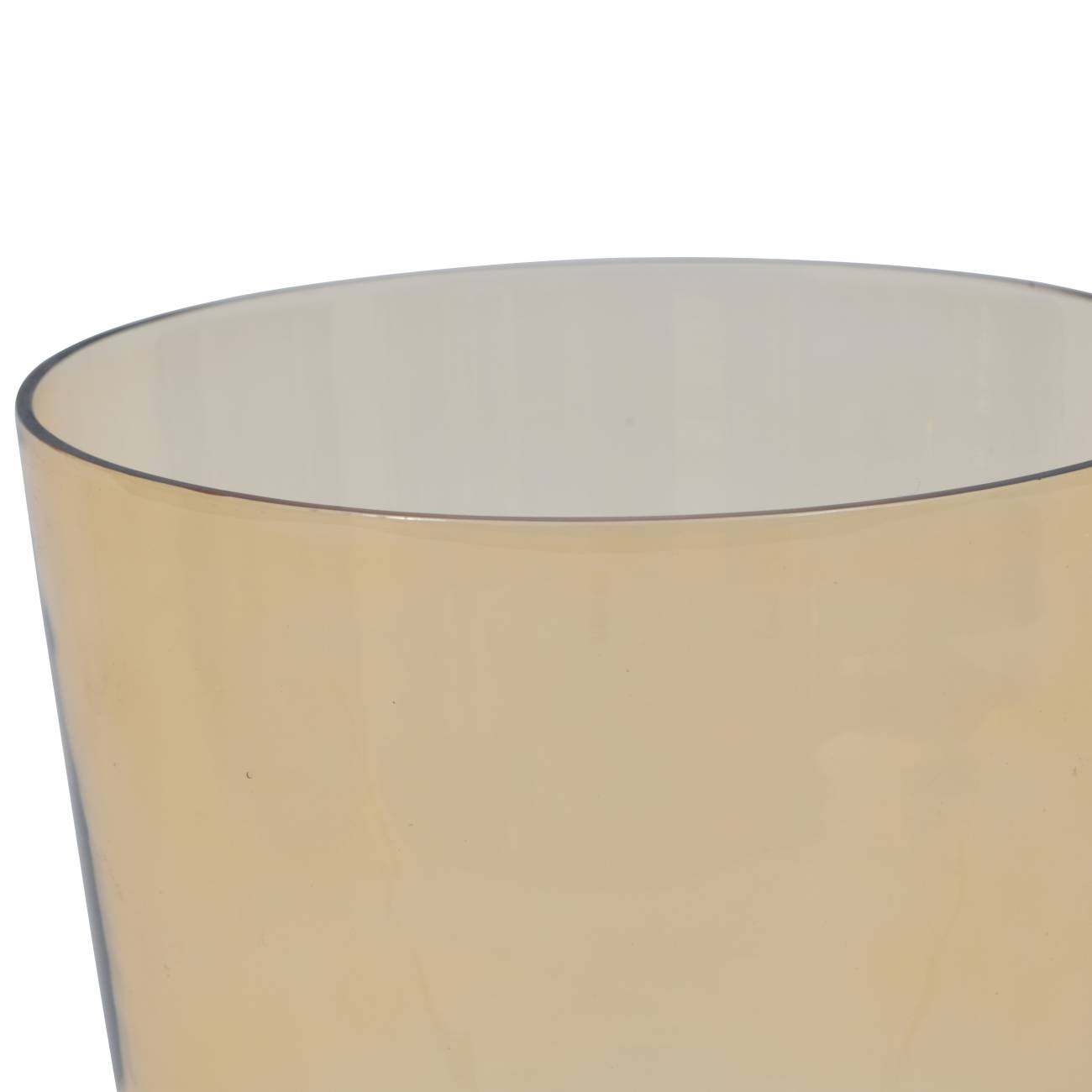 Grace Amber Glass Hurricane Vase