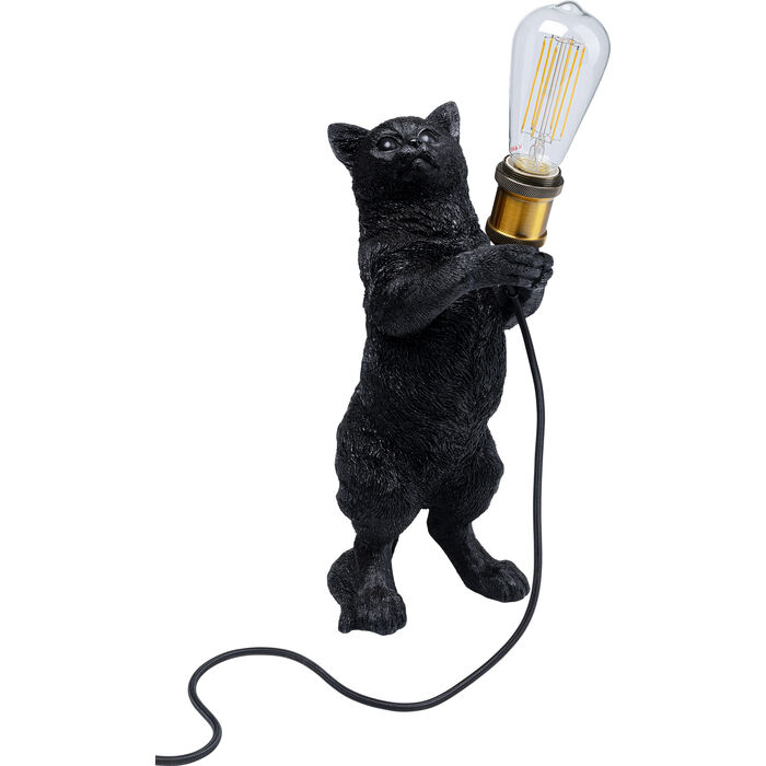 Kitty Holding Table Lamp