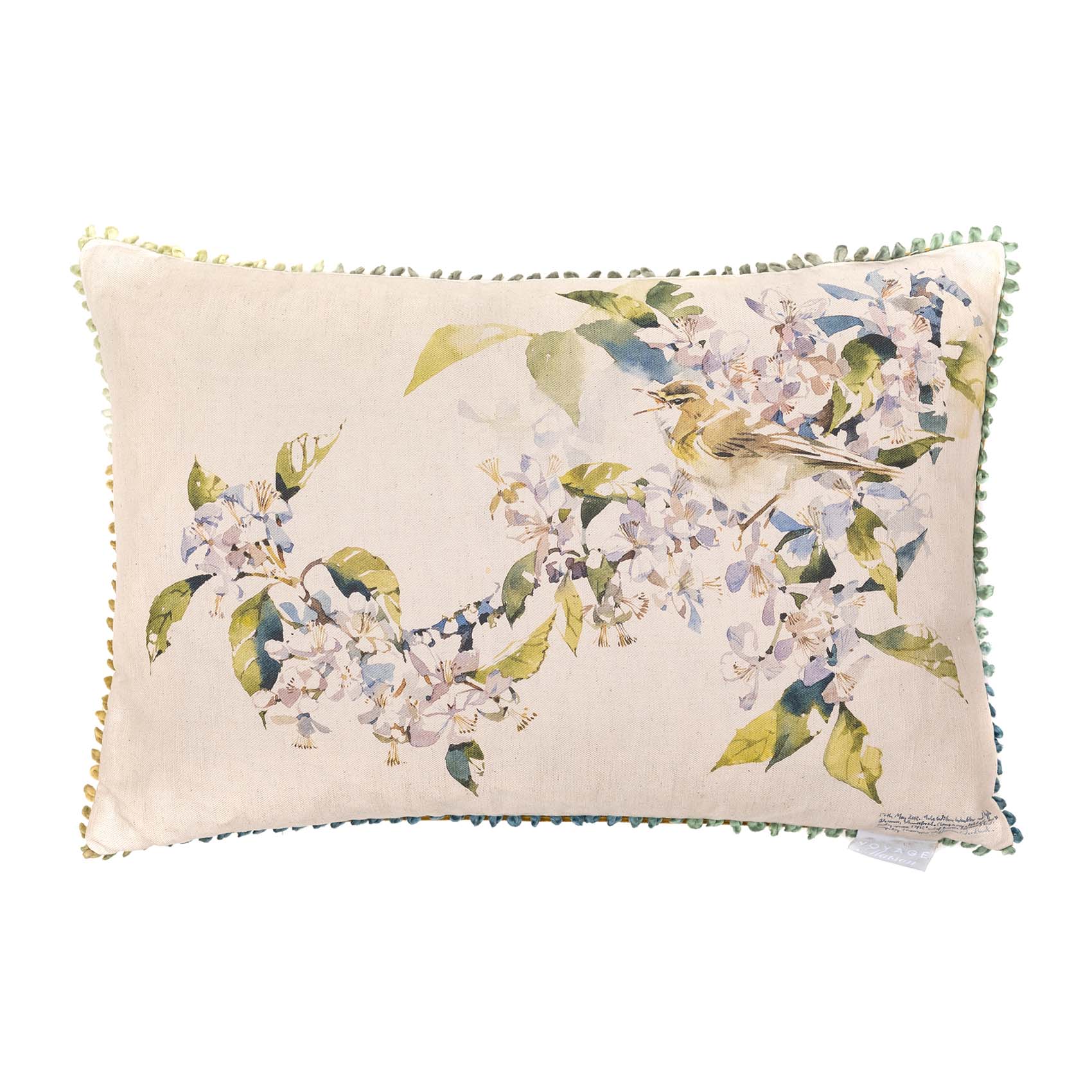 Willow Warbler Apple Cushion