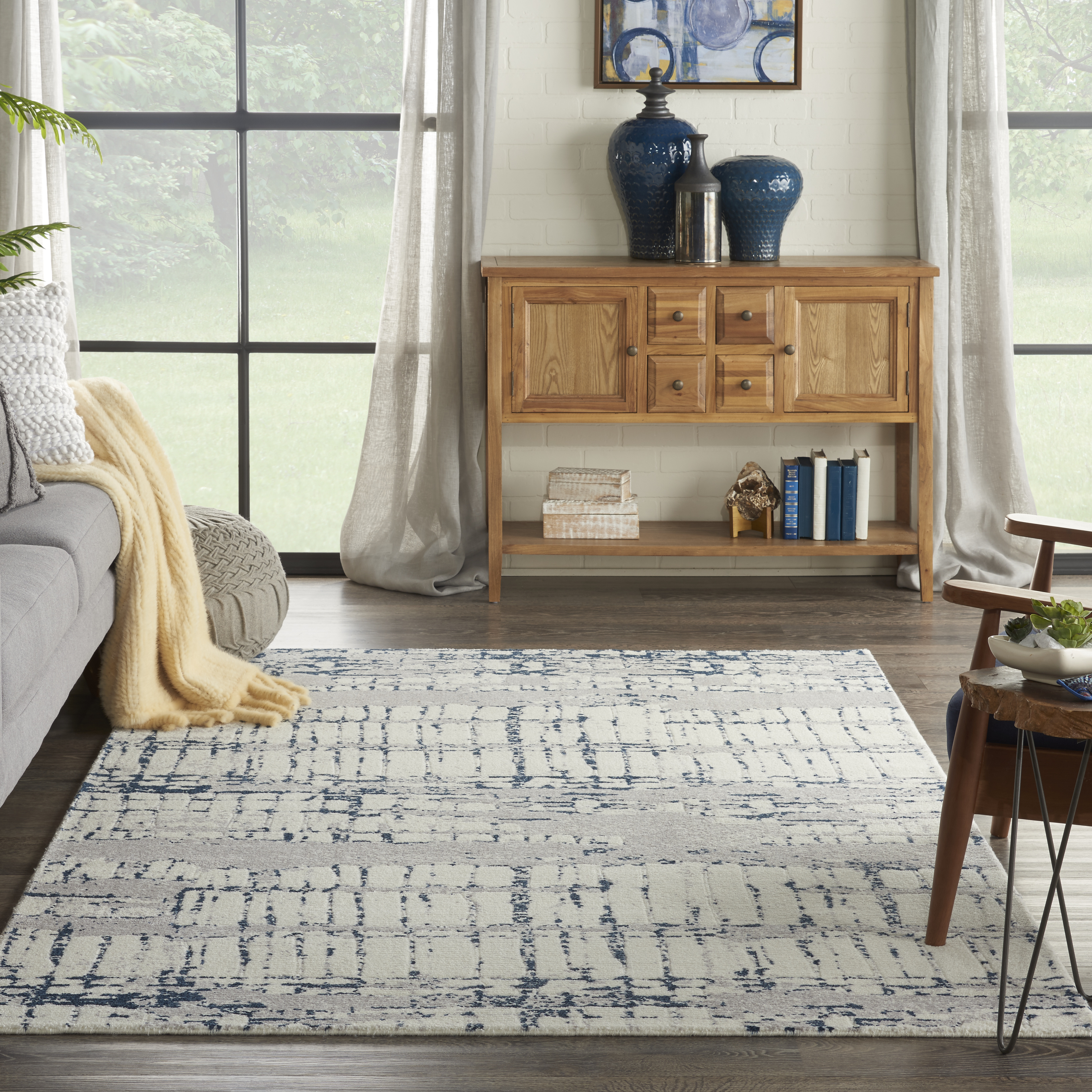 Twilight TWI10 Ivory Navy Rug