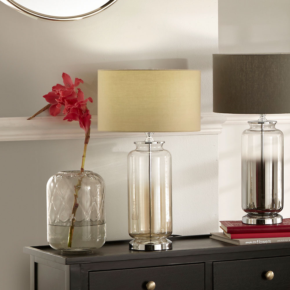 Vivienne Lustre Ombre Glass Table Lamp with Shade