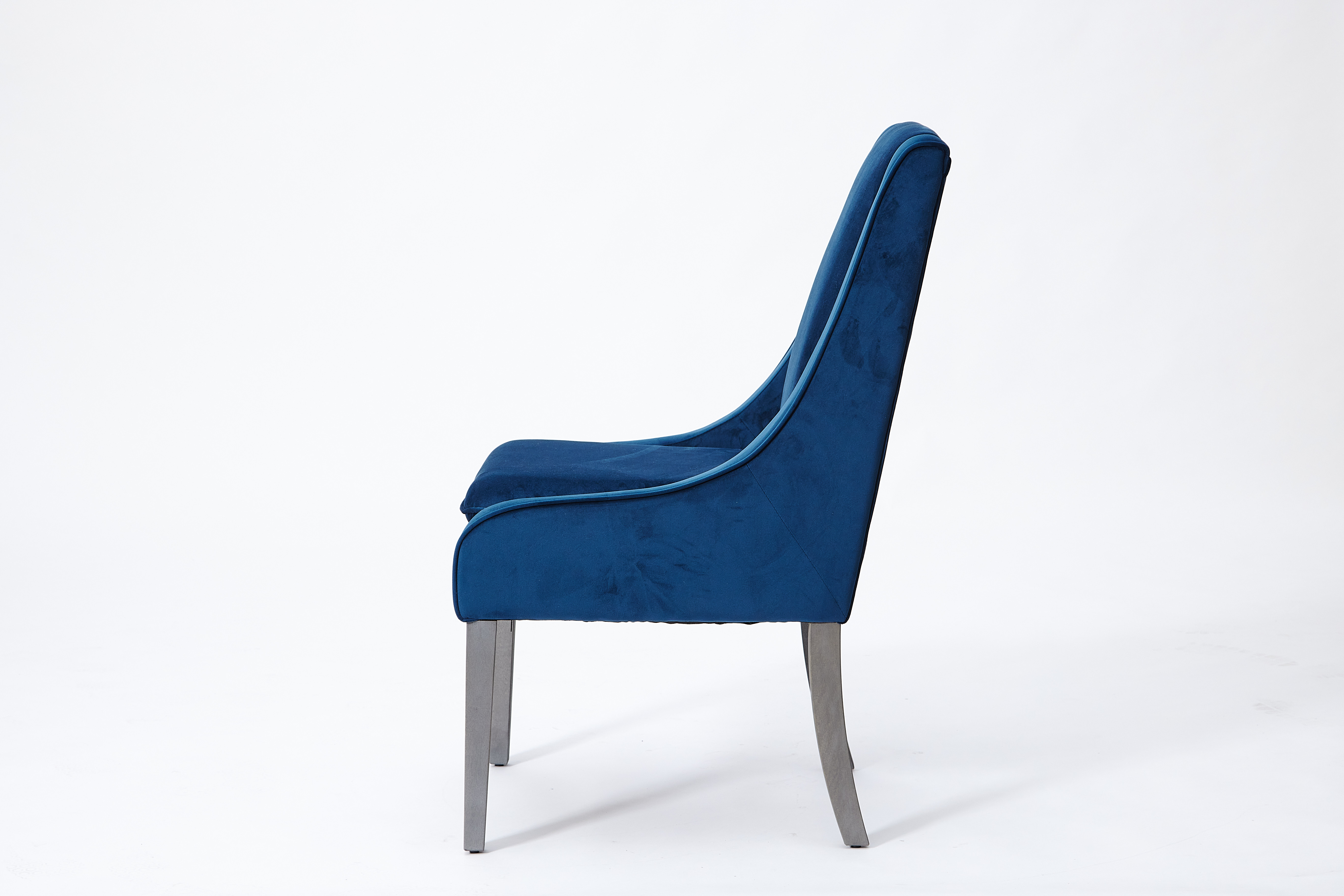 Miller Dining Chair Blue & Grey Leg