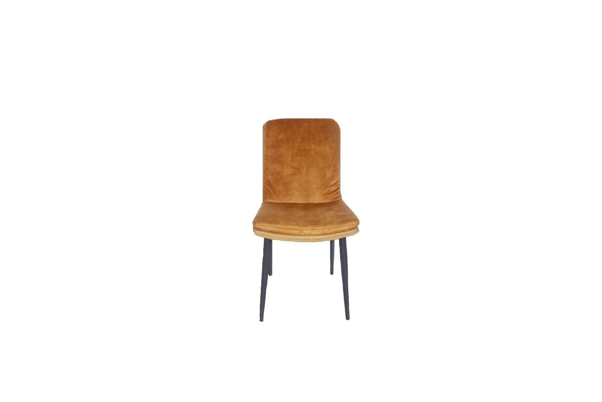 Toby Mustard Velvet Dining Chair