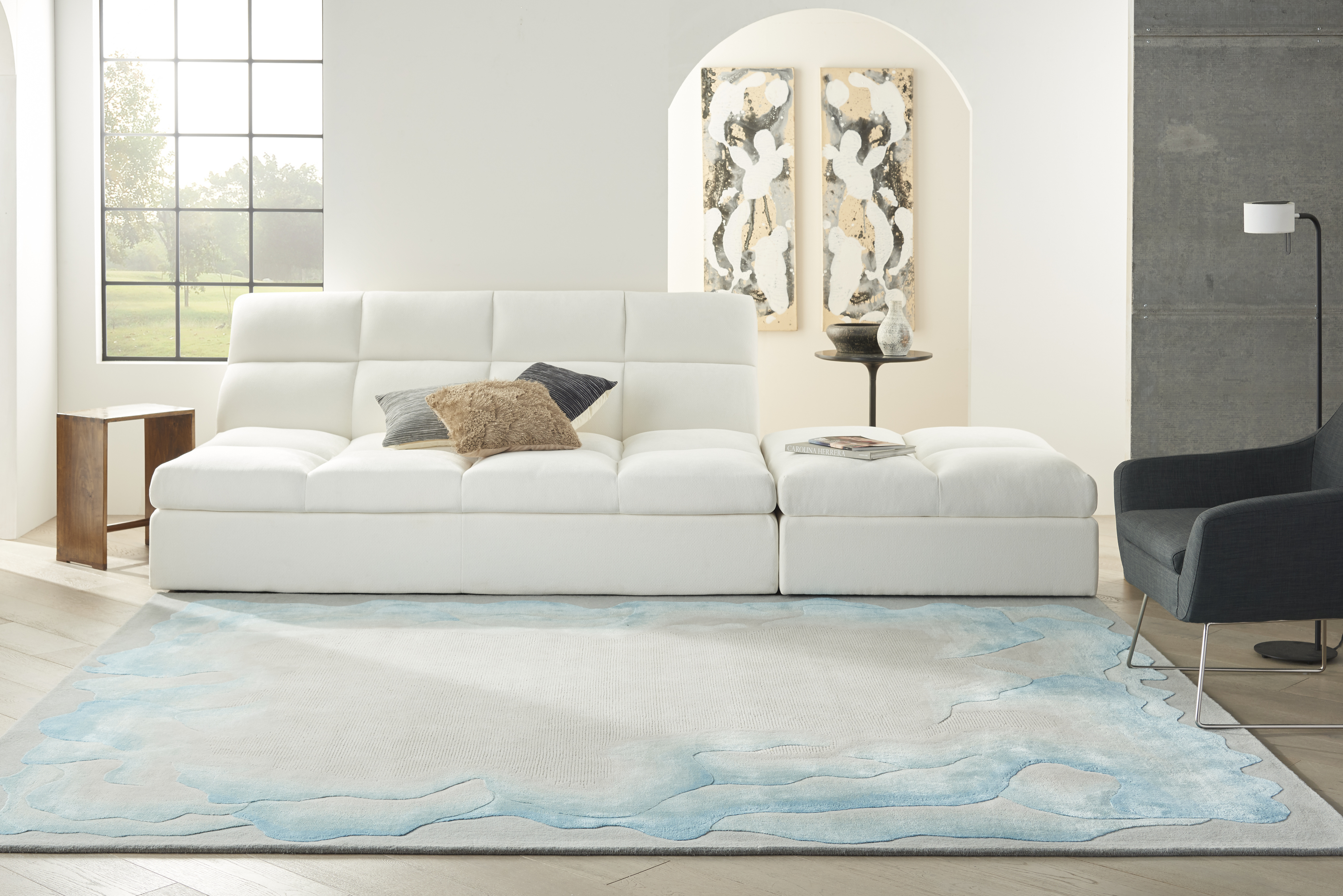 Prismatic Rug PRS22 Sea Mist Blue