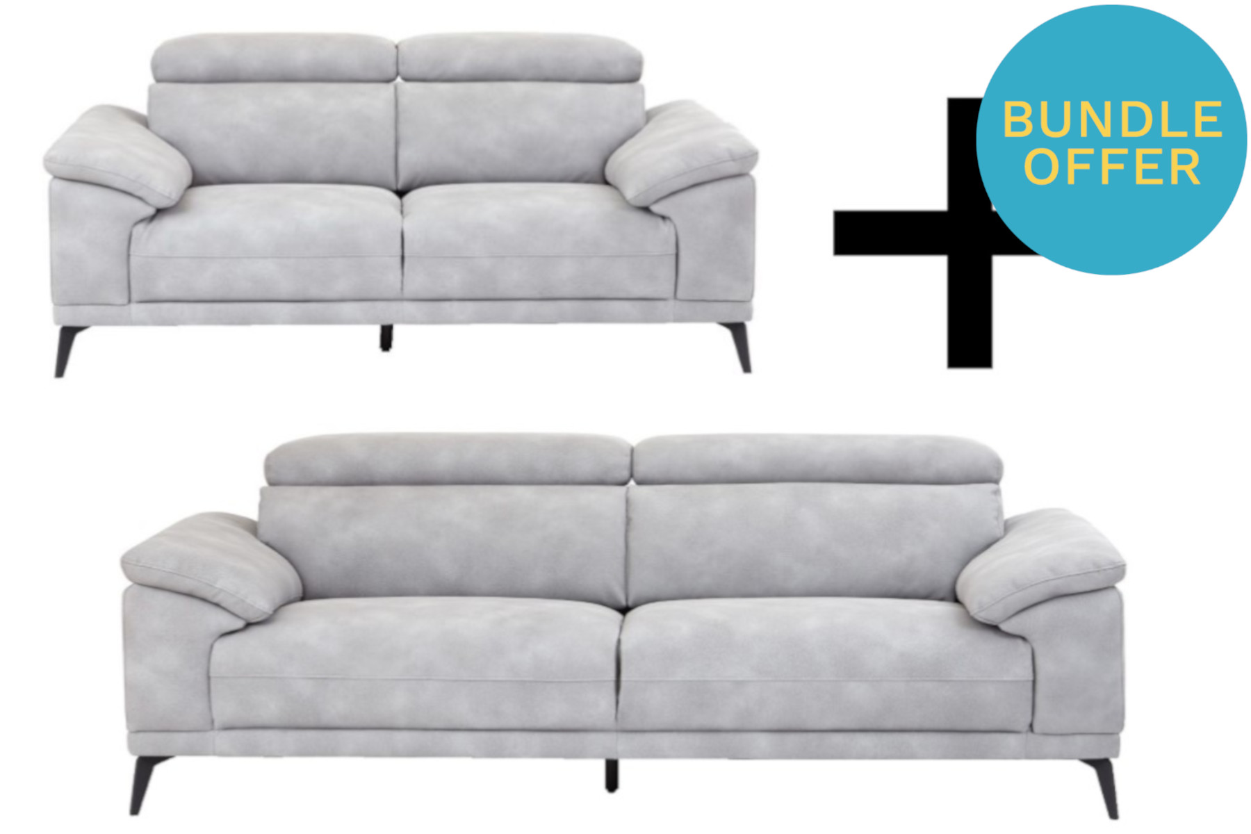 Montero 3 Seater and 2 Seater Bundle - Grey