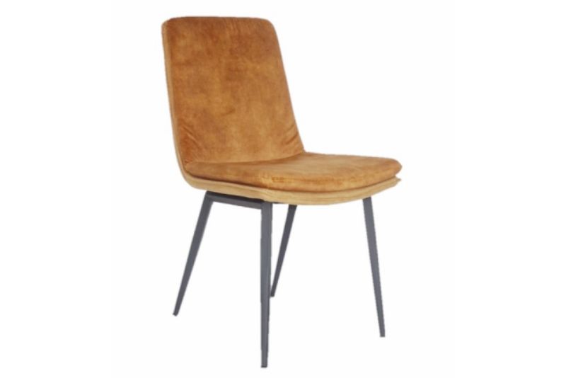 Toby Mustard Velvet Dining Chair
