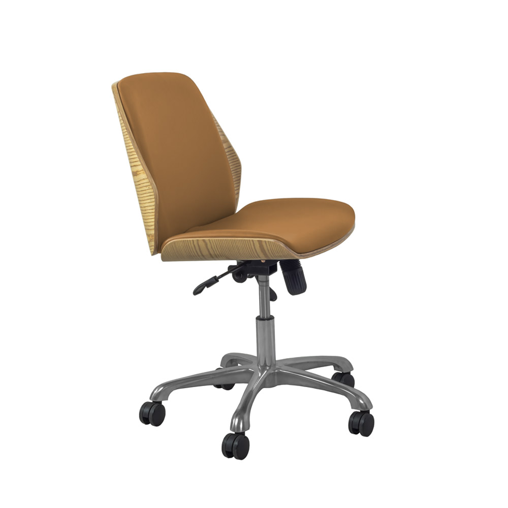 Miami Universal Office Chair Oak/Tan