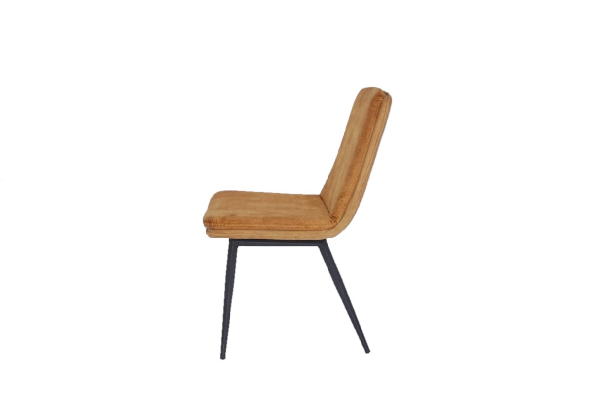Toby Mustard Velvet Dining Chair