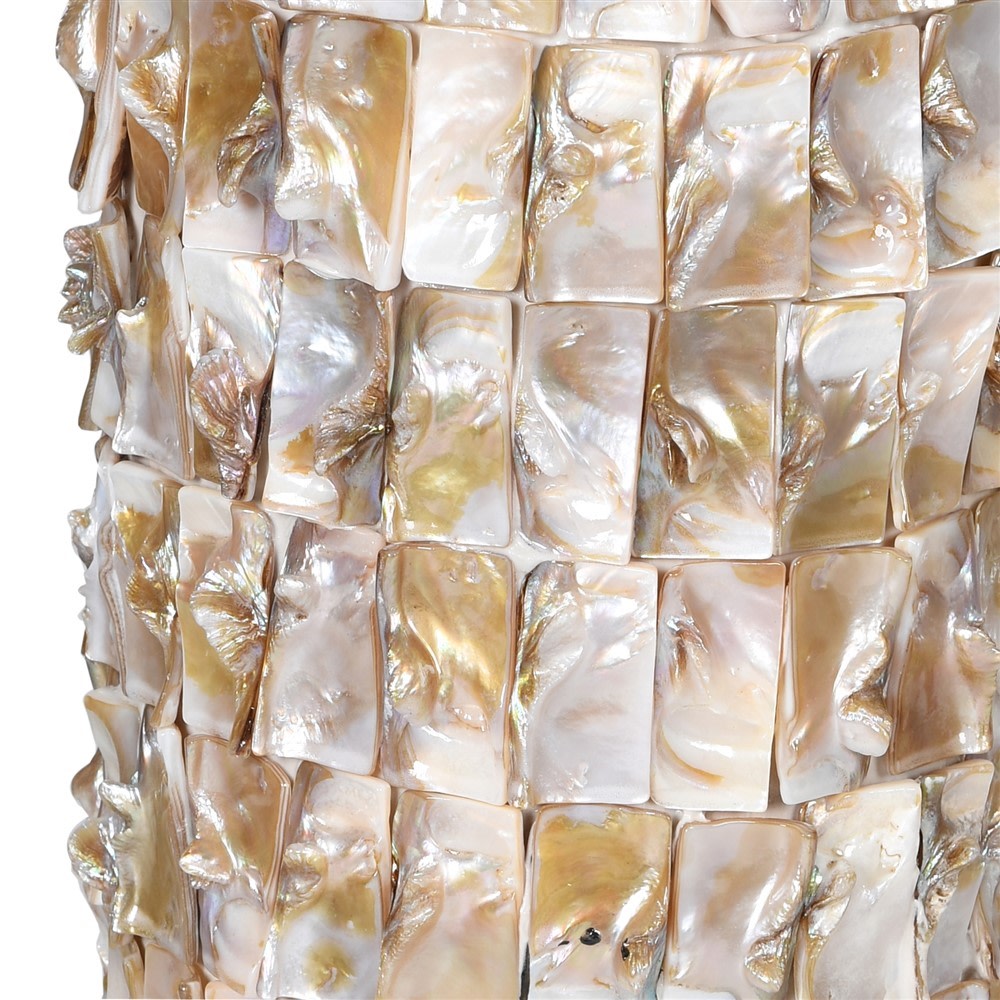 Pearl Effect Ceramic Lamp with Shade