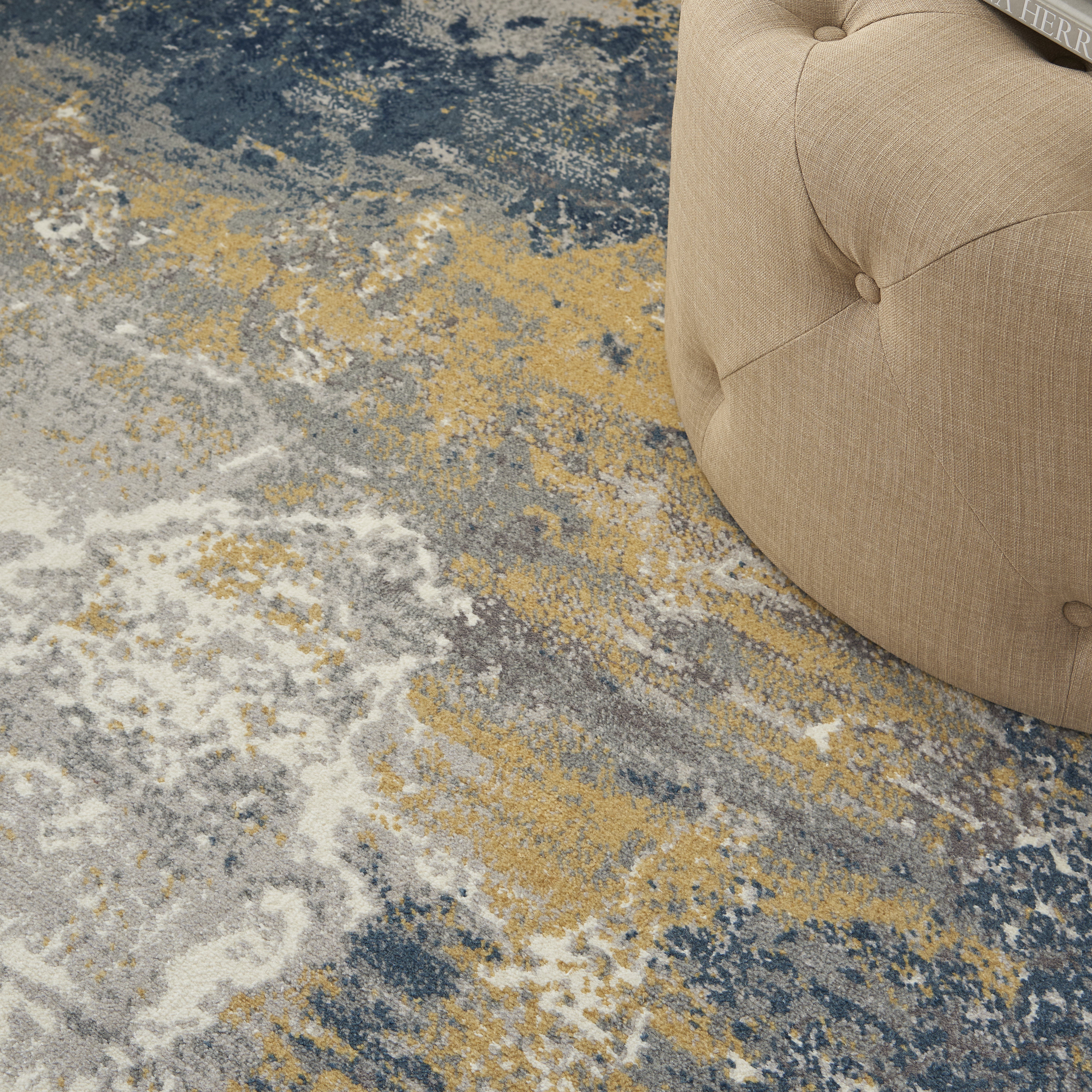 Twilight TWI22 Navy Gold Rug