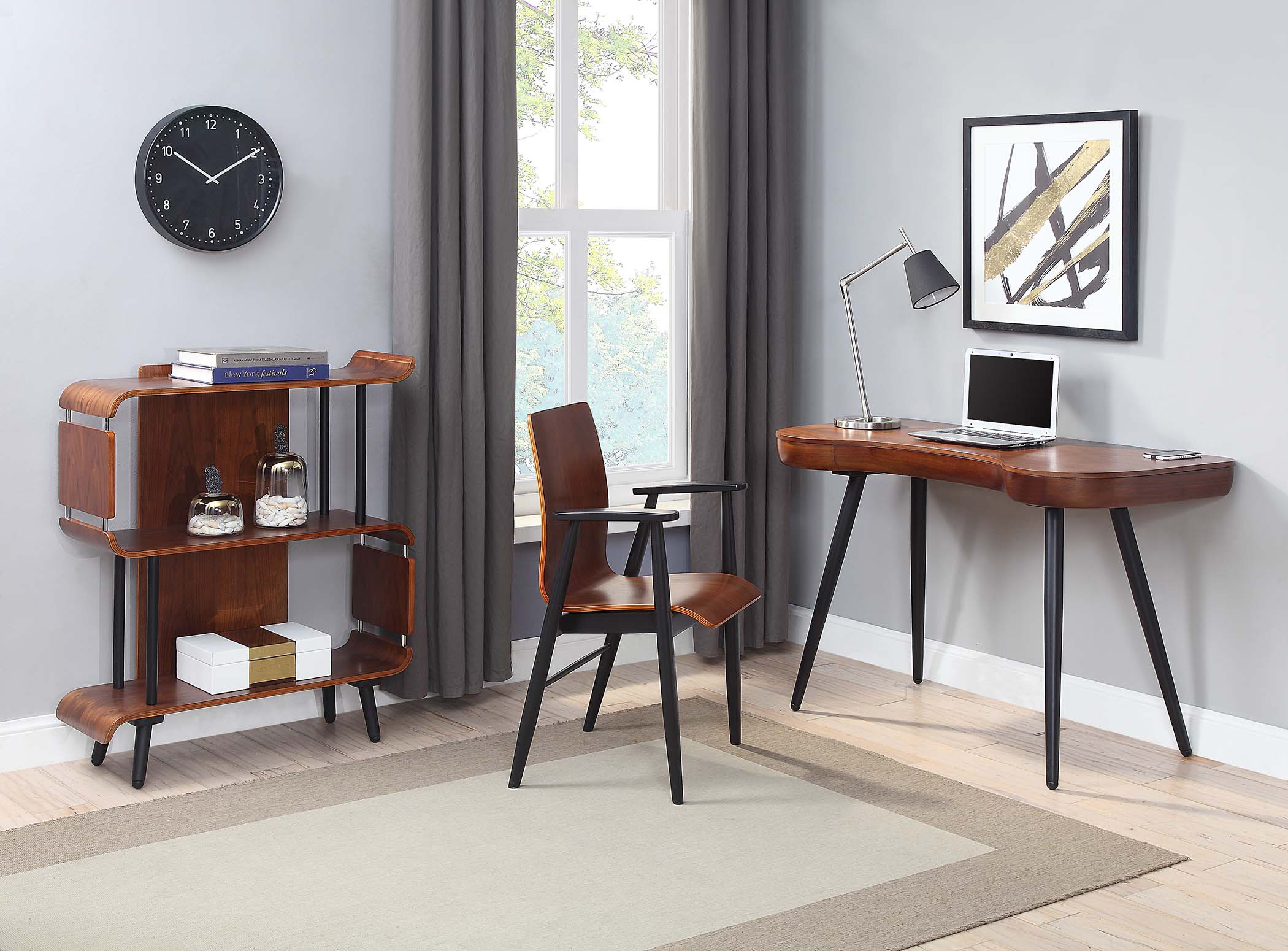 Miami Executive Desk Walnut