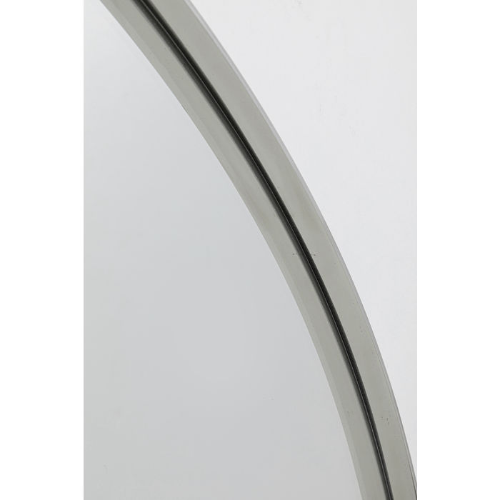 Chrome Look Circular Curvy Mirror