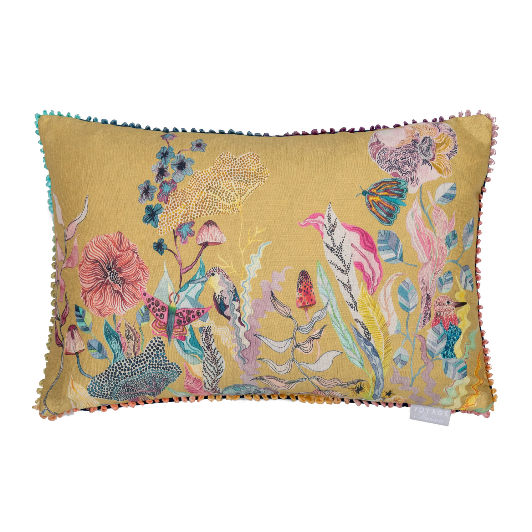 Hawthorn Tree Marigold Cushion