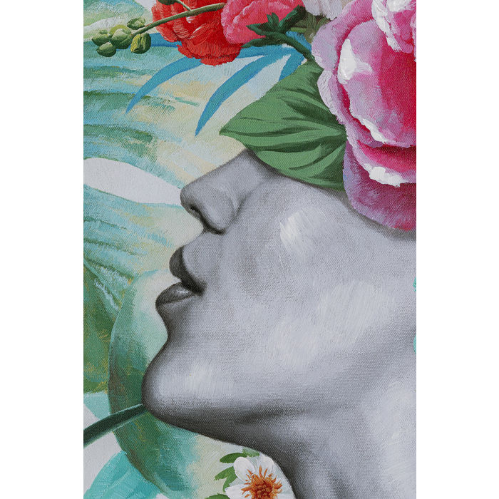 Picture Touched Flower Lady