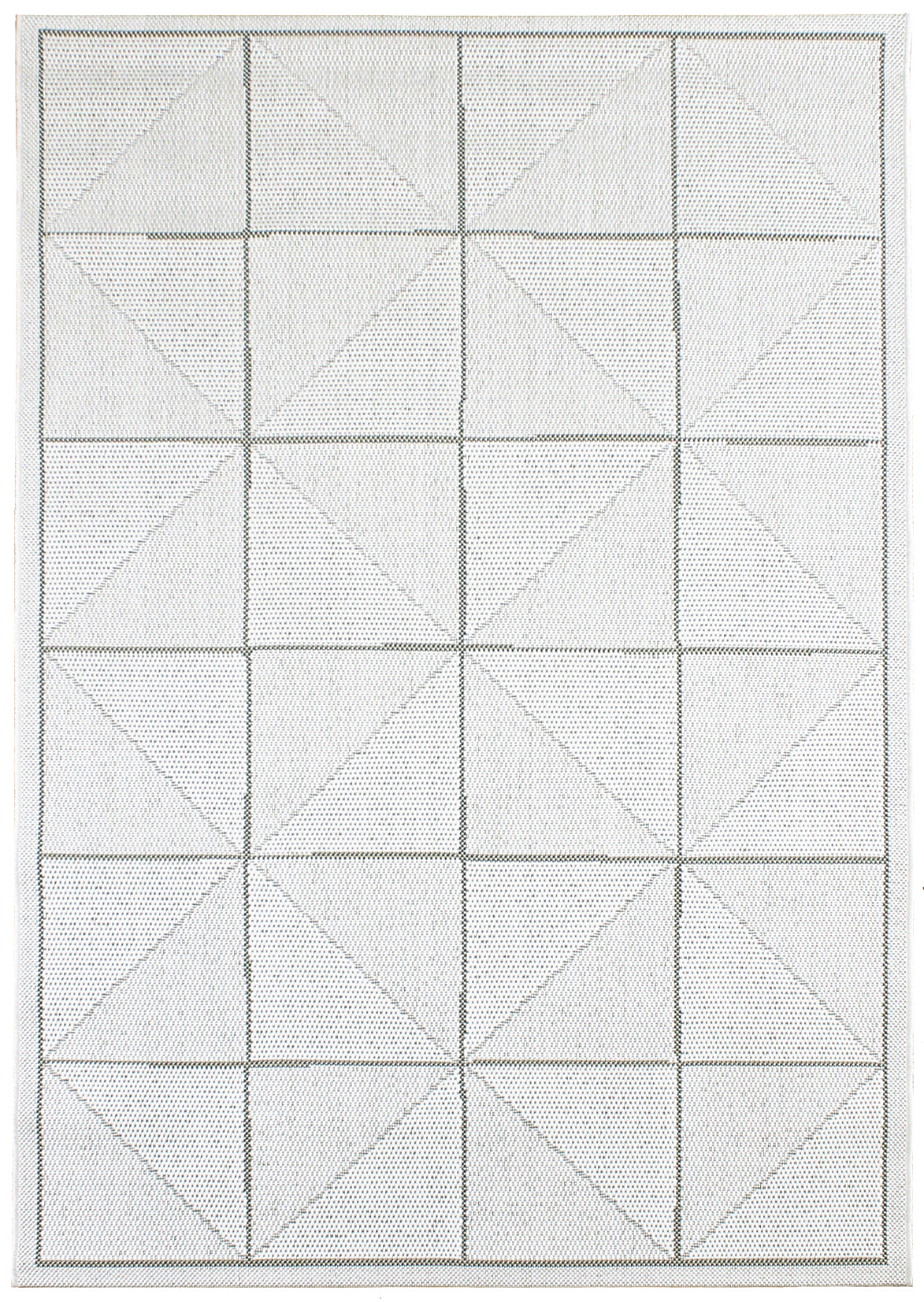 EL Ivory Check Rug 120x170cm