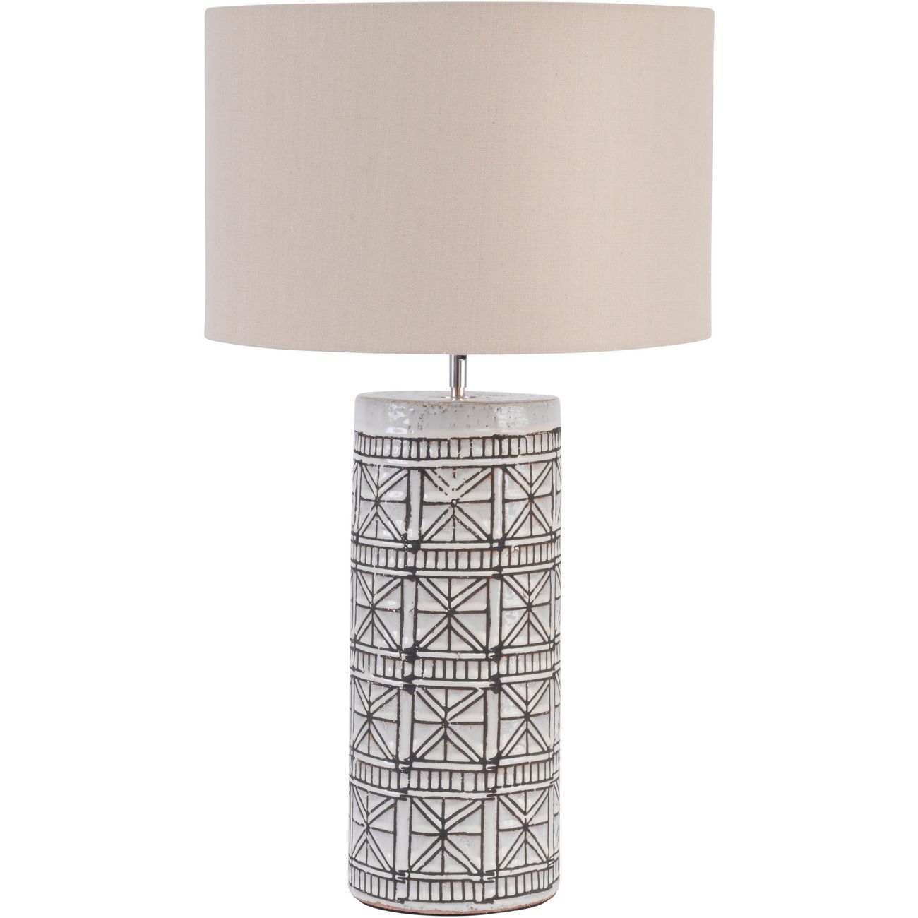 Porcelain Table Lamp with Shade