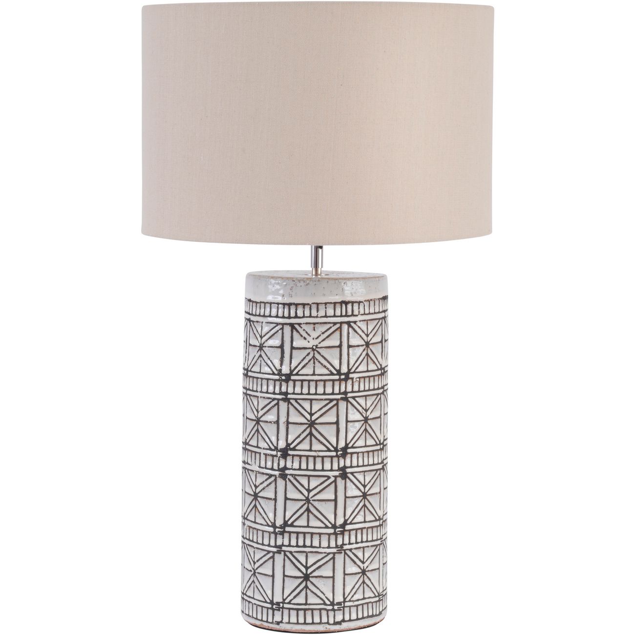 Porcelain Table Lamp with Shade